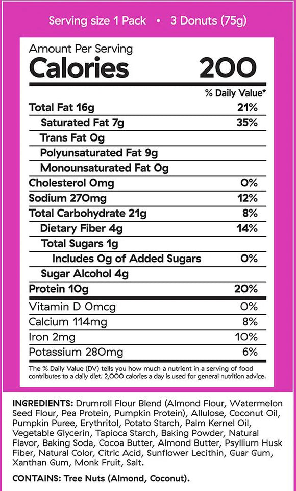 Drumroll Mini Strawberry Glazed Donuts - 2.6 OZ