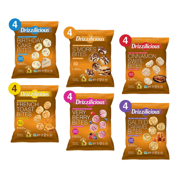 Drizzilicious Mini Rice Cakes Variety Pack - 12 PC
