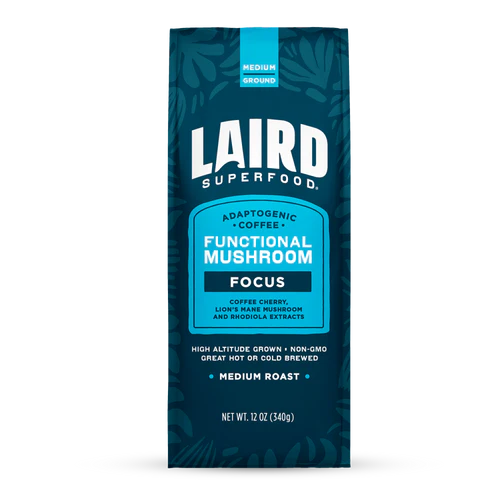 Laird FOCUS Functional Mushroom Medium Roast Coffee - 12 OZ