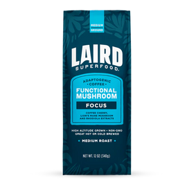 Laird FOCUS Functional Mushroom Medium Roast Coffee - 12 OZ