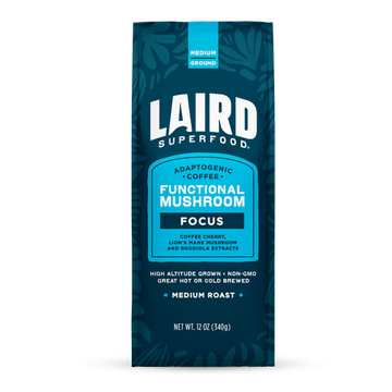 Laird FOCUS Functional Mushroom Medium Roast Coffee - 12 OZ