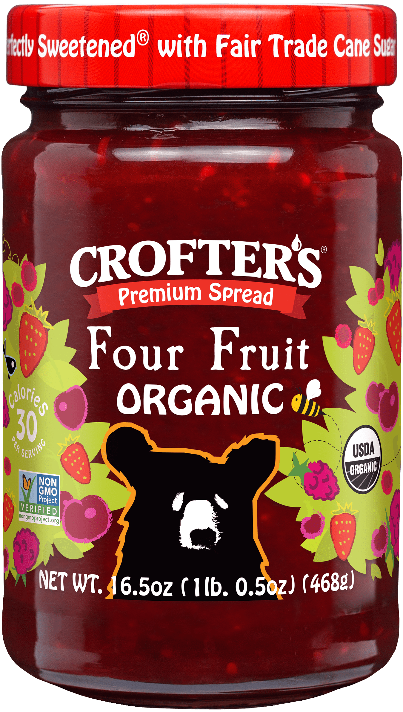 Organic Four Fruit Spread - 16.5 OZ