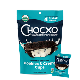 Dark Milk Chocolate Cookies & Creme Cups - 3.45 OZ