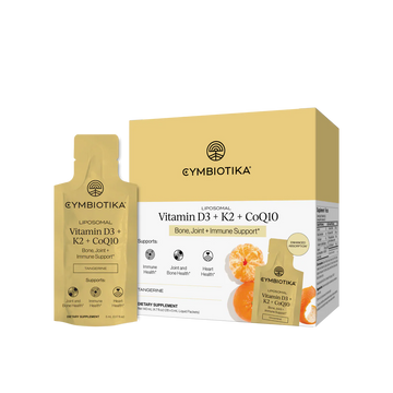 CYMBIOTIKA Liposomal Vitamin D3 + K2 + CoQ10 - 5 mL Packet