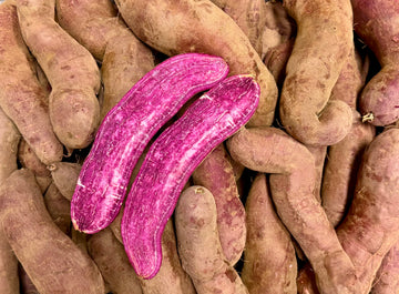 Organic Purple Stokes Sweet Potatoes - PER LB