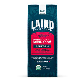 Laird PERFORM Functional Mushroom Dark Roast Coffee - 12 OZ