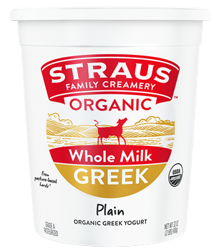 Straus Organic Plain Greek Yogurt - 32 FO