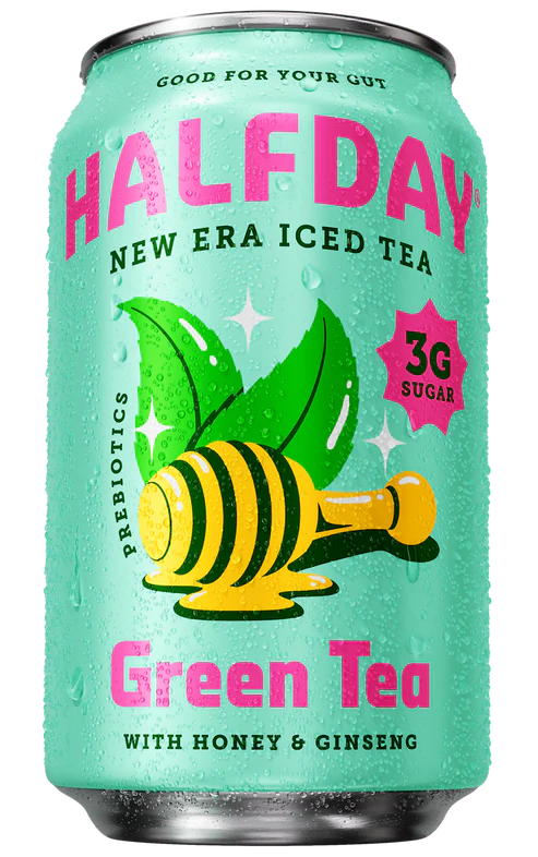 Halfday Green Tea with Honey & Ginseng Iced Tea - 12 FO