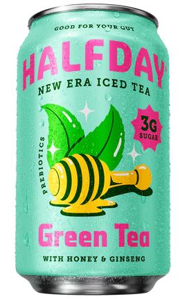 Halfday Green Tea with Honey & Ginseng Iced Tea - 12 FO