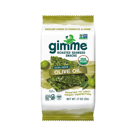 Organic Roasted Sea Salt & Olive Oil Seaweed Snacks - 0.35 OZ