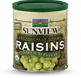 Organic Green Seedless Raisins - 15 OZ