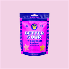 Better Sour Pomegranate Apricot Gummy Stars - 1.8 OZ