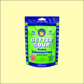 Better Sour Guava Calamansi Lime Gummy Stars - 1.8 OZ