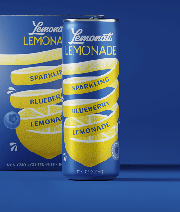 Lemonati Sparkling Blueberry Lemonade - 4 PK