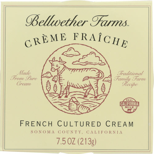 Bellweather Farms Cultured Crème Fraîche - 7.5 OZ