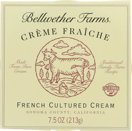 Bellweather Farms Cultured Crème Fraîche - 7.5 OZ