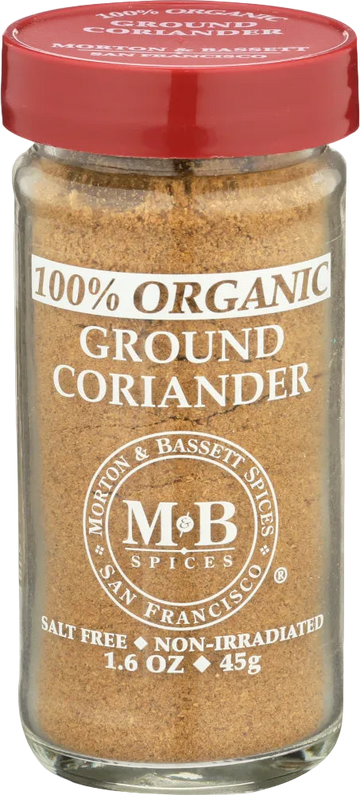 Morton & Bassett Organic Ground Coriander - 1.6 OZ