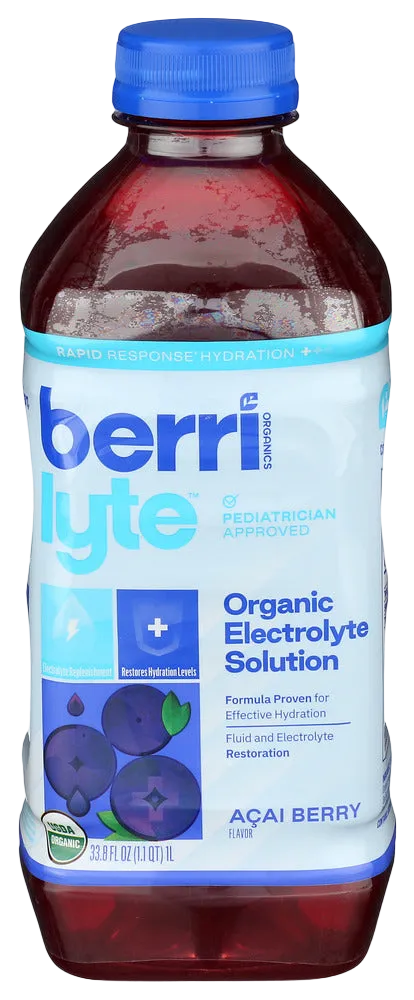 Berri Lyte Organic Açaí Berry Rapid Response Hydration - 33.8 FL OZ