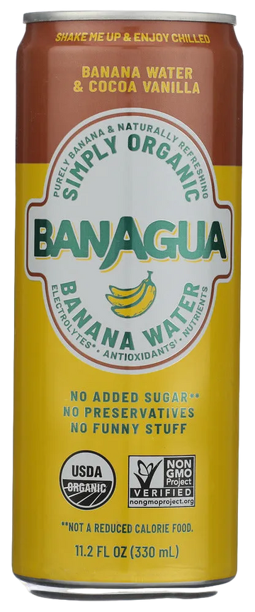 Banagua Organic Banana Water & Cocoa Vanilla - 11.2 FO