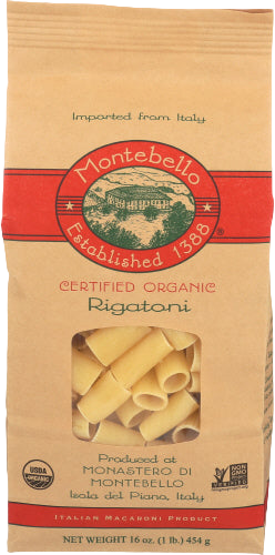 Montebello Organic Rigatoni Pasta - 16 OZ