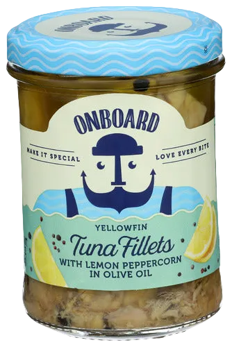 Onboard Yellowfin Tuna Fillets with Lemon Peppercorn - 6.4 OZ