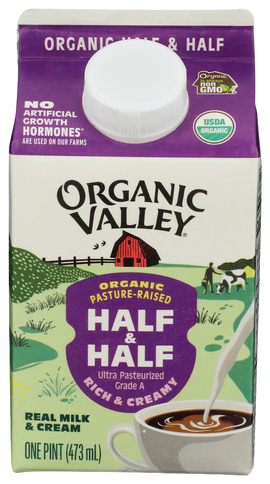 Organic Valley Half N Half - 16 FO