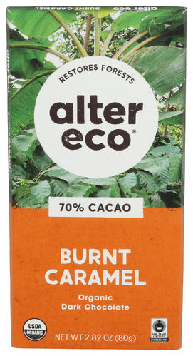 Alter Eco Burnt Caramel Dark Chocolate Bar - 2.82 OZ