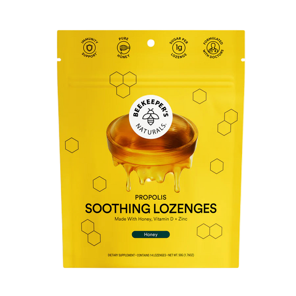 Beekeepers Propolis Soothing Honey Lozenges - 14 PC