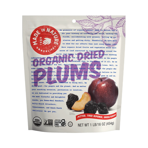 Organic Dried Plums - 6 OZ