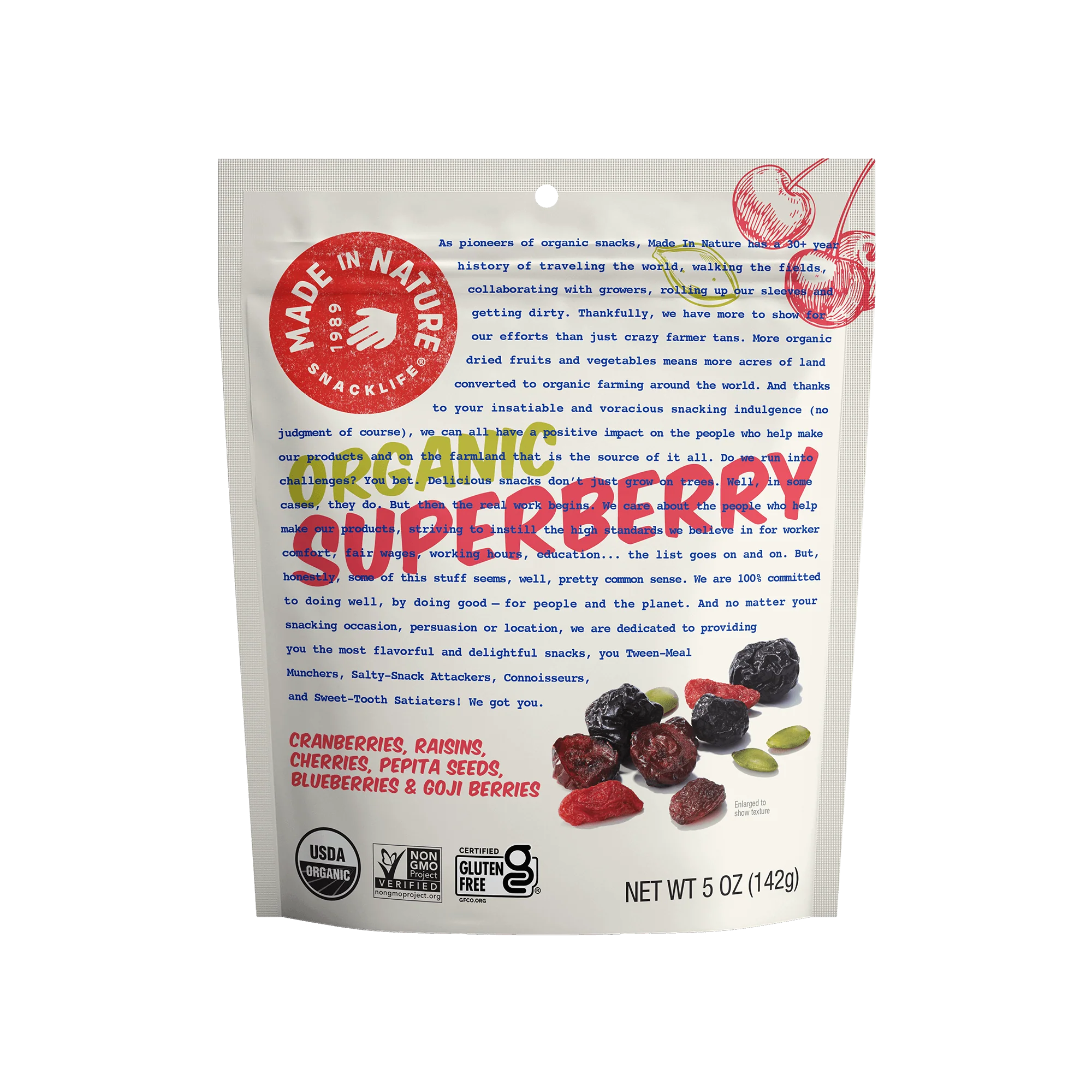 Organic Superberry Fruit Fusion - 5 OZ