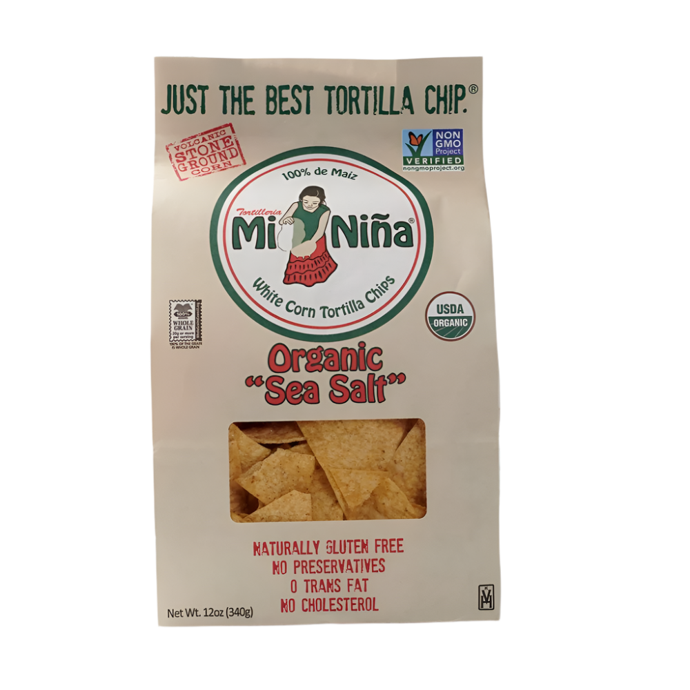 Organic Sea Salt Tortilla Chips - 12 OZ