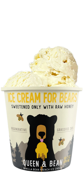 "Queen & Bean" Vanilla Bean French Ice Cream - 14 FO