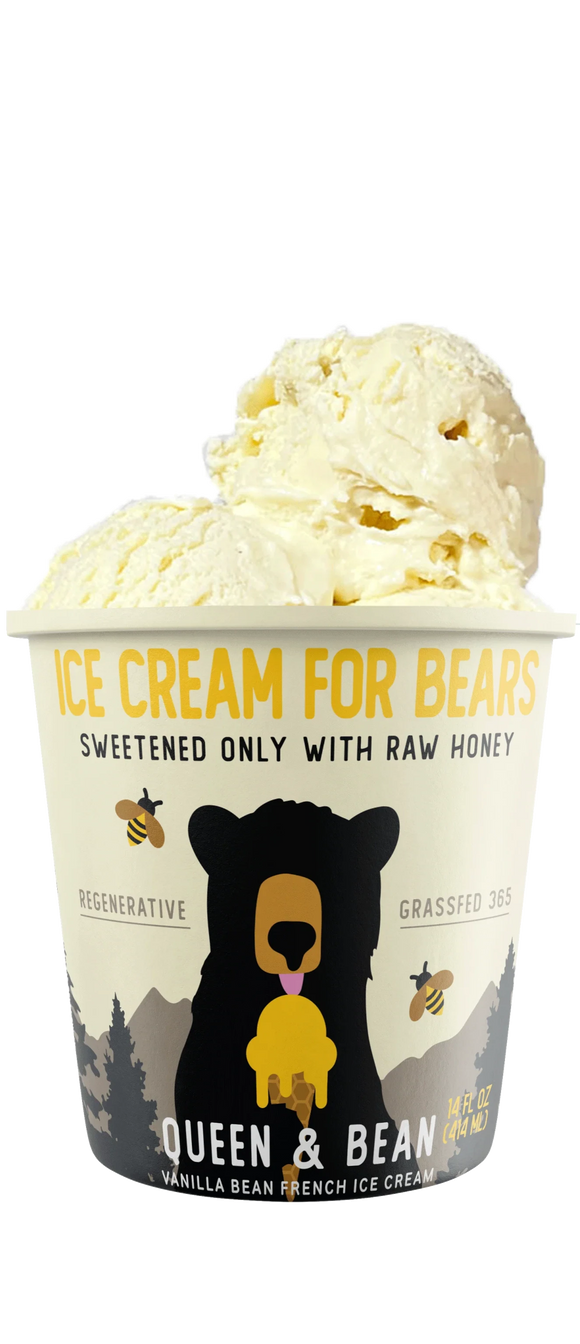 "Queen & Bean" Vanilla Bean French Ice Cream - 14 FO