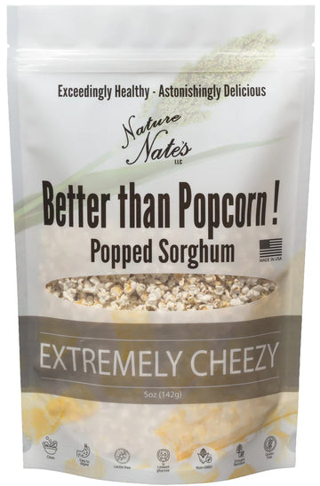 Nature Nates Organic Extremely Cheezy Popped Sorghum - 5 OZ
