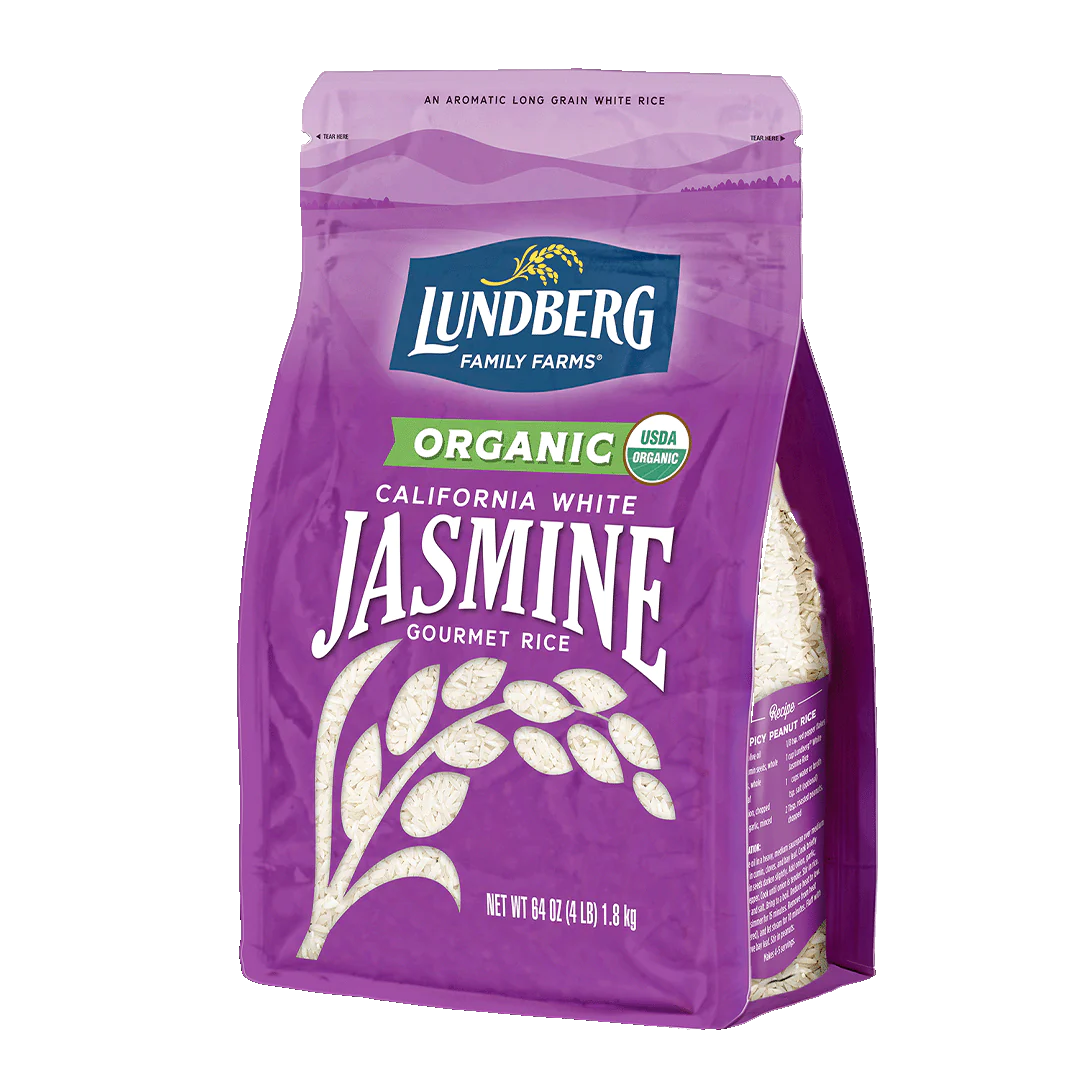Organic White Jasmine Rice - 4 LB