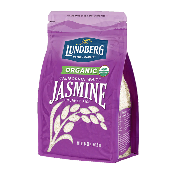 Organic White Jasmine Rice - 4 LB