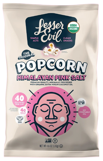 Organic Himalayan Pink Salt Popcorn - 4.6 OZ