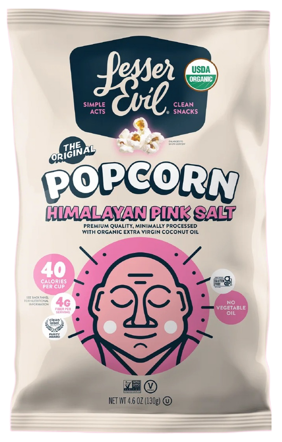 Organic Himalayan Pink Salt Popcorn - 4.6 OZ