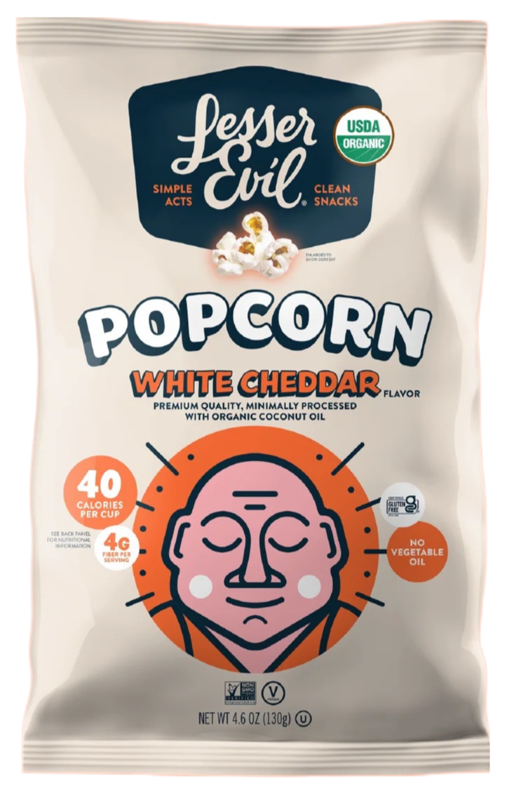 Organic White Cheddar Popcorn - 4.6 OZ