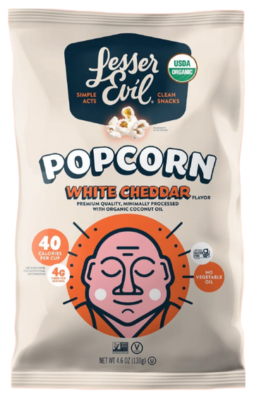 Organic White Cheddar Popcorn - 4.6 OZ
