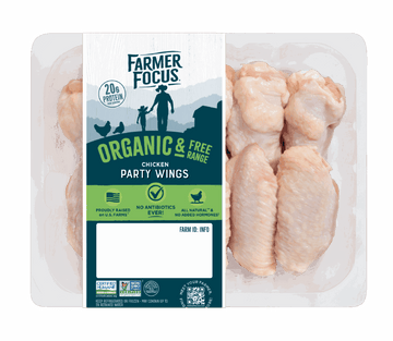 Farmer Focus Organic Chicken Wings - 1 LB