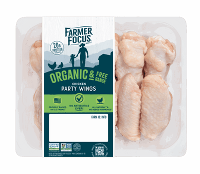 Farmer Focus Organic Chicken Wings - 1 LB