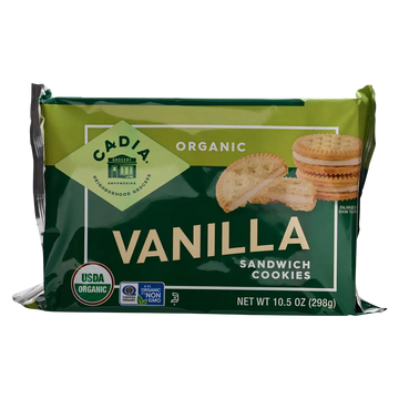 Organic Vanilla Sandwich Cookies - 10.5 OZ