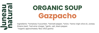 Juneau Natural Organic Gazpacho - 16 OZ