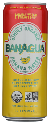 Banagua Organic Banana Water & Strawberry - 11.2 FO