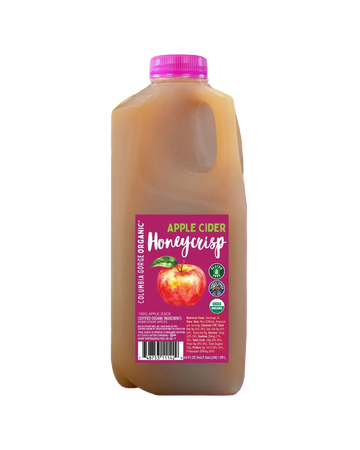 Columbia Gorge Organic Honeycrisp Apple Cider - 1/2 GALLON