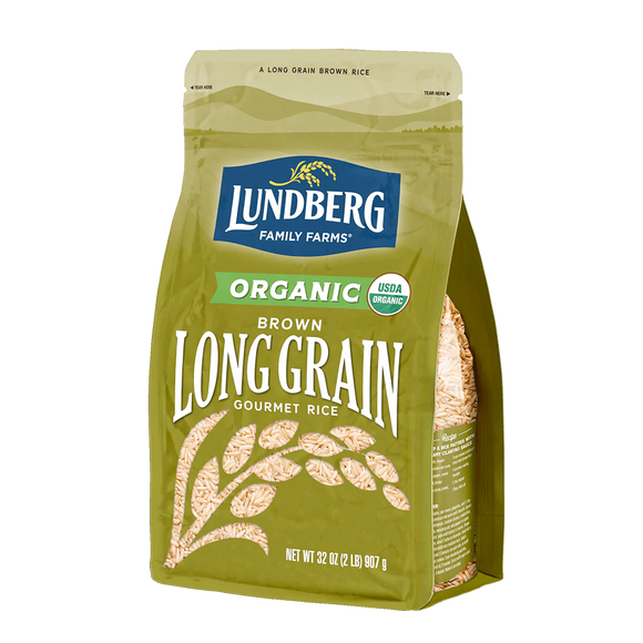 Organic Brown Long Grain Rice - 32 OZ
