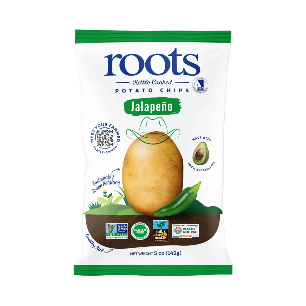 Roots Jalapeno Potato Chips - 5 OZ | Juneau Natural