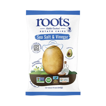Roots Sea Salt & Vinegar Potato Chips - 5 OZ