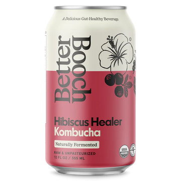 Organic Hibiscus Healer Kombucha - 12 FO